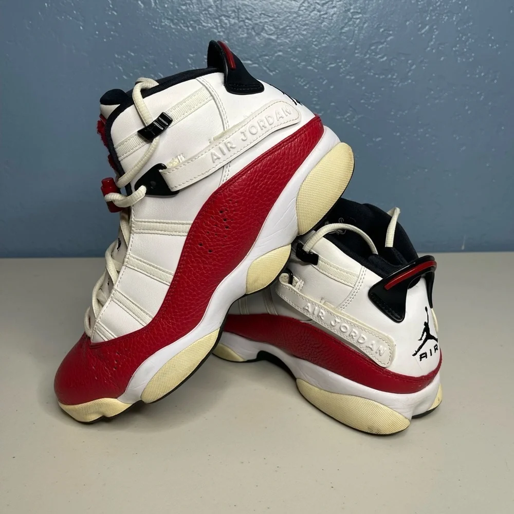 Nike Jordan 6 rings Red and White Air Jordan Sneakers men size 10.5 no box